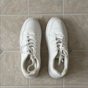 Plain White Sneakers